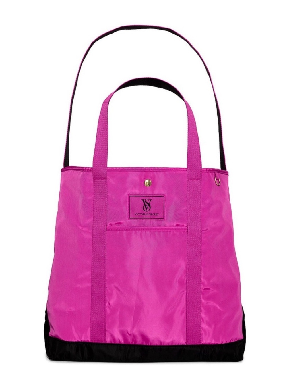 Victoria's Secret HOT PINK Tote with black base